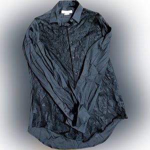 🌼3 for $17🌼 Zara Man Black Lace Button Down Shirt
